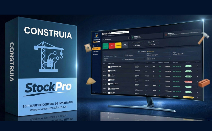 Caja del software ConstruiA StockPro
